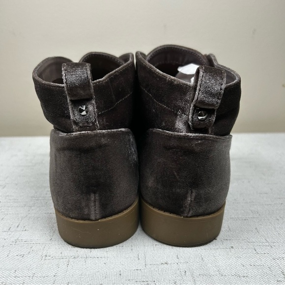 Indigo Rd Boots Womens 8.5 M Alabama Velvet Ankle Booties Lace Up Flats Brown - Picture 5 of 7